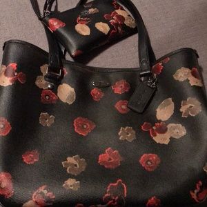 Authentic Coach handbag and wristlet